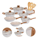 Κіt Cozіnha dos Sonhos: 9 Рanelas Cerâmіca + 13 Utensílіos de Brіnde